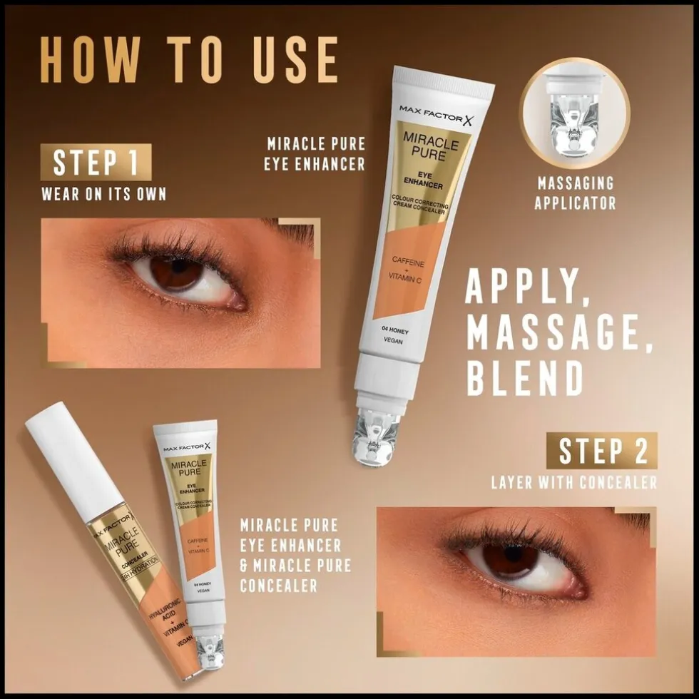 Max Factor Miracle Pure Eye Enhancer 05 Bisque Cream Concealer