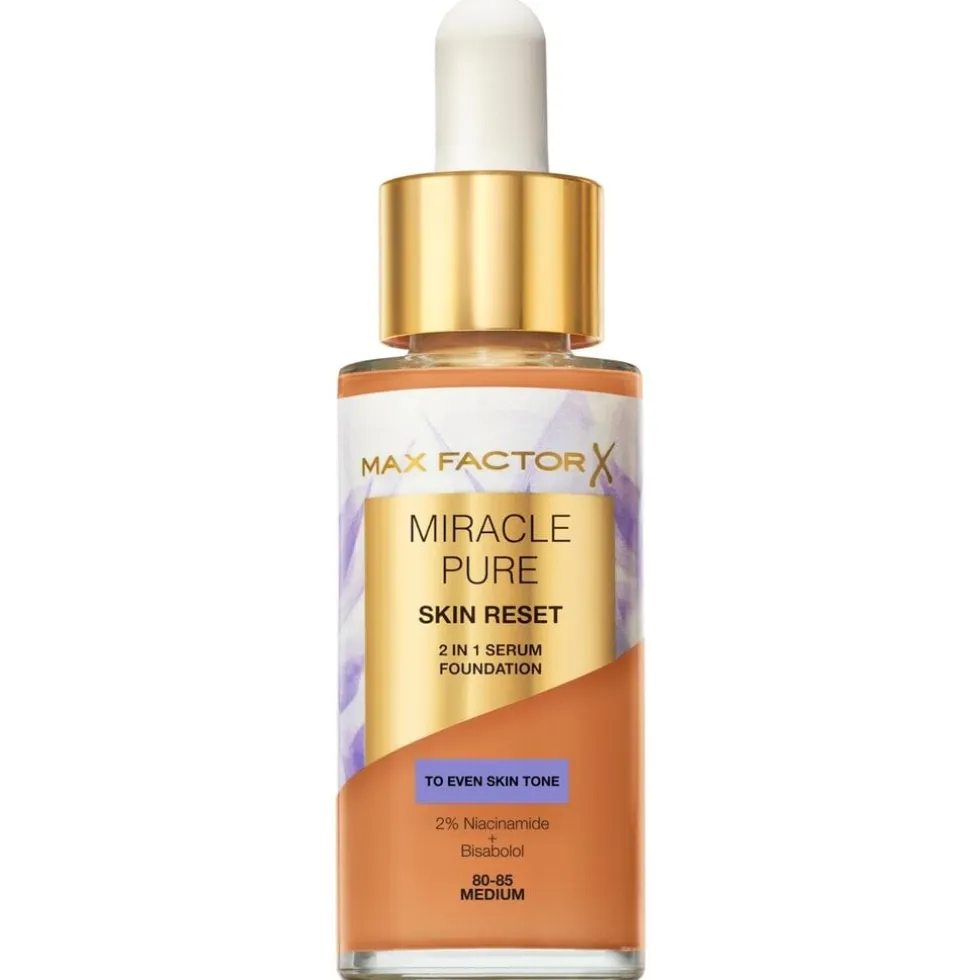 Max Factor Miracle Pure Skin Reset 80-85 Medium 2-in-1 Serum Foundation
