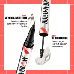 Maybelline New York Build-A-Brow 255 Soft Brown Wenkbrauwpotlood en -Gel
