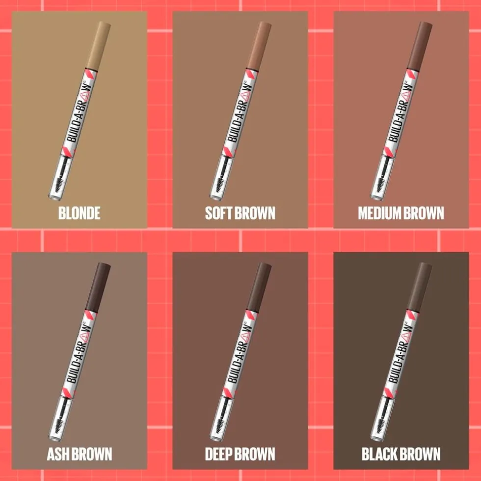 Maybelline New York Build-A-Brow 260 Deep Brown Wenkbrauwpotlood en -Gel