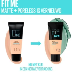 Maybelline New York Fit Me Matte & Poreless 104 Soft Ivory Foundation