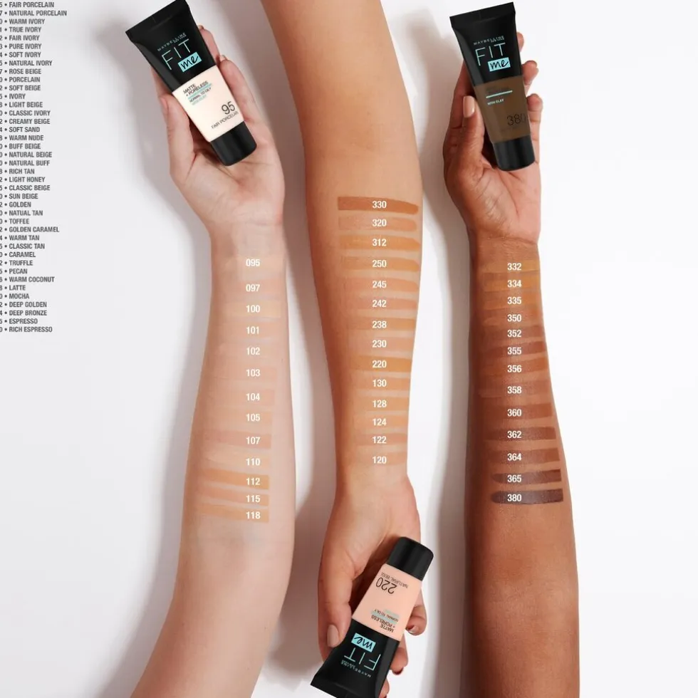 Maybelline New York Fit Me Matte & Poreless 110 Porcelain Foundation