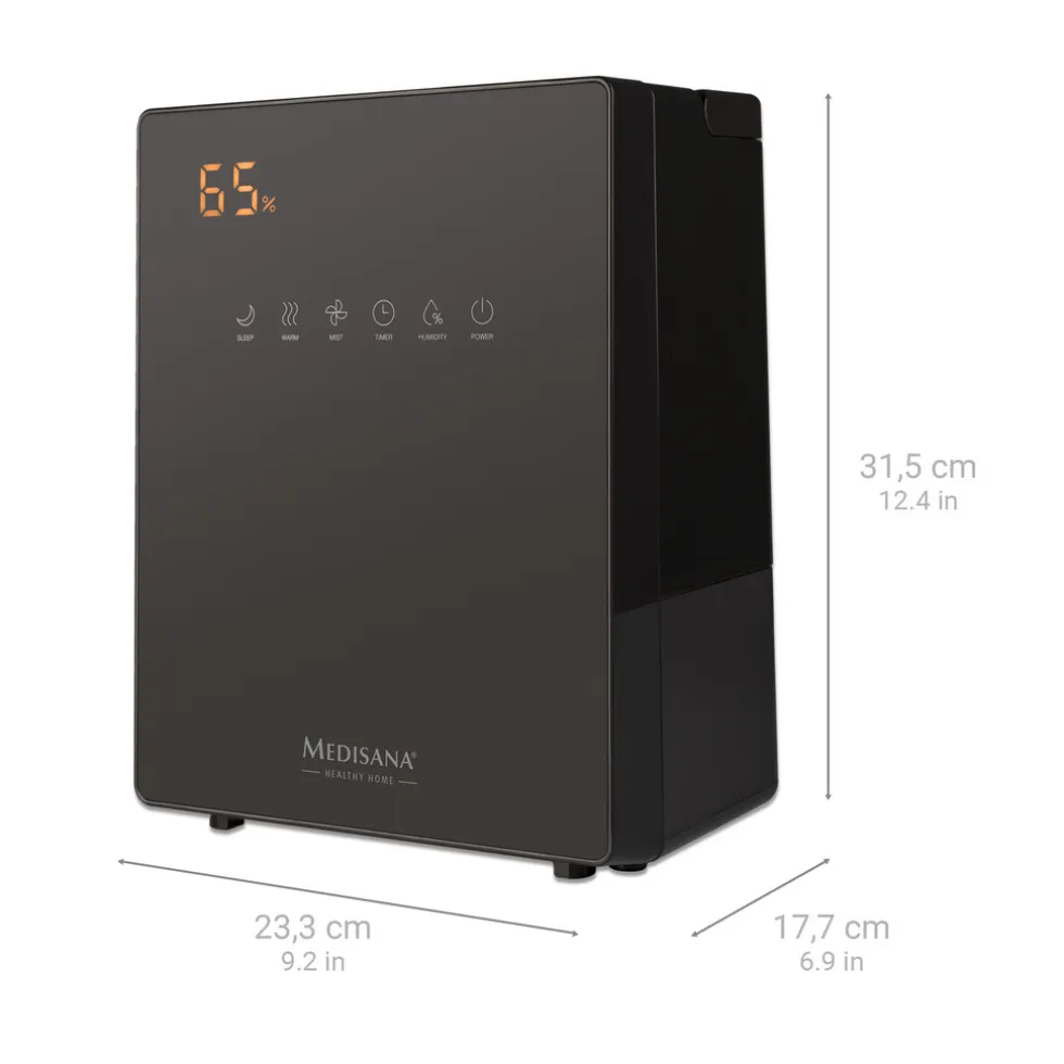 medisana AH 675 Luchtbevochtiger met hygrometer
