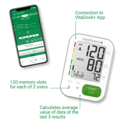 medisana BU 570 connect bovenarmbloeddrukmeter wit