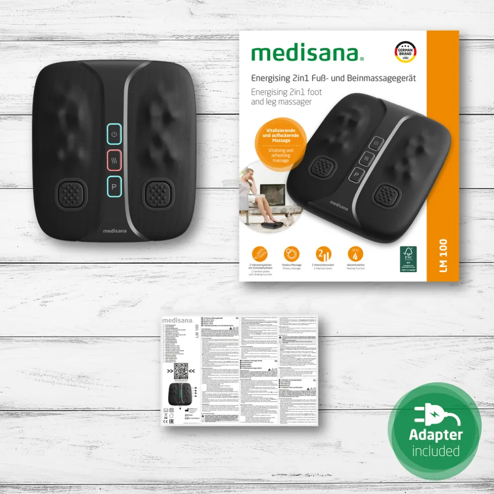 medisana LM 100 2 in 1 voet en been massageapparaat