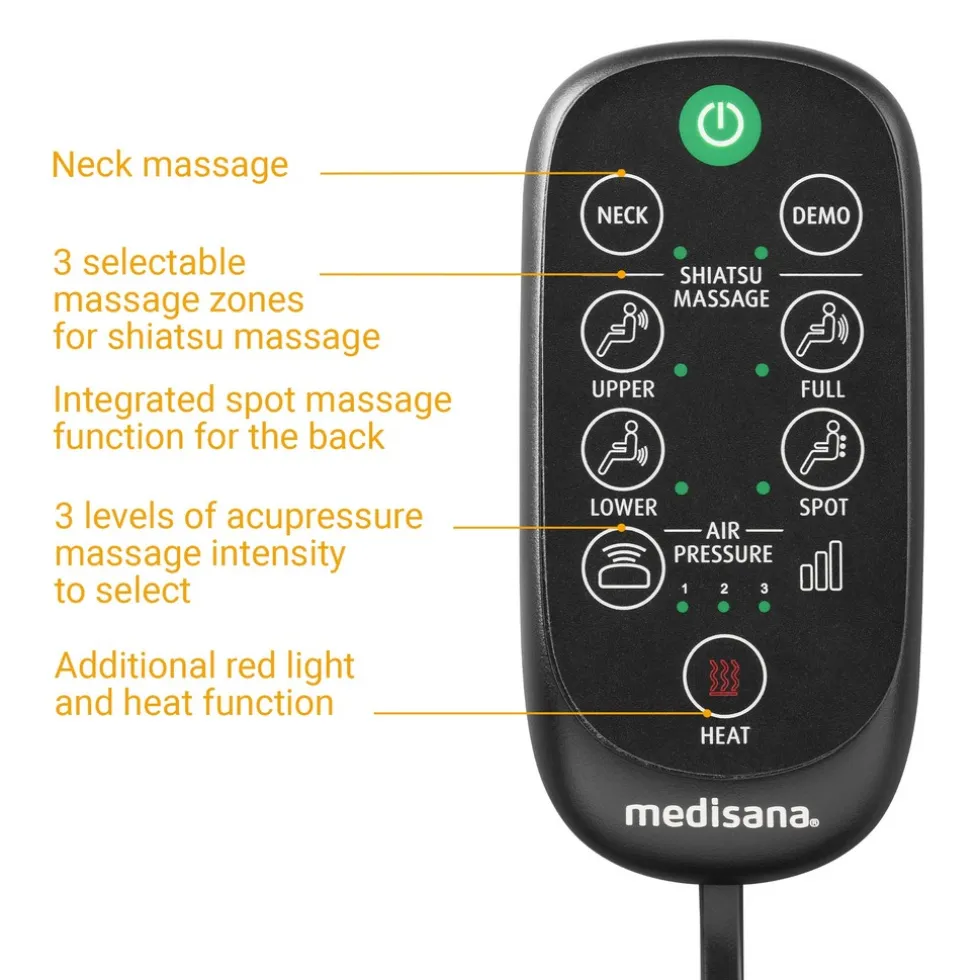 medisana MC 825 Shiatsu-Acupressuur massagekussen