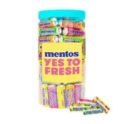 Mentos mini snoeprollen strooigoed mix
