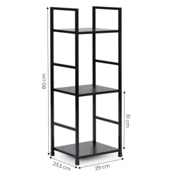 Modern Home Industriële Loft Stijl Boekenkast met 3 Planken
