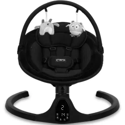 Momi Kenani Onyx Black Elektrische Babyschommel