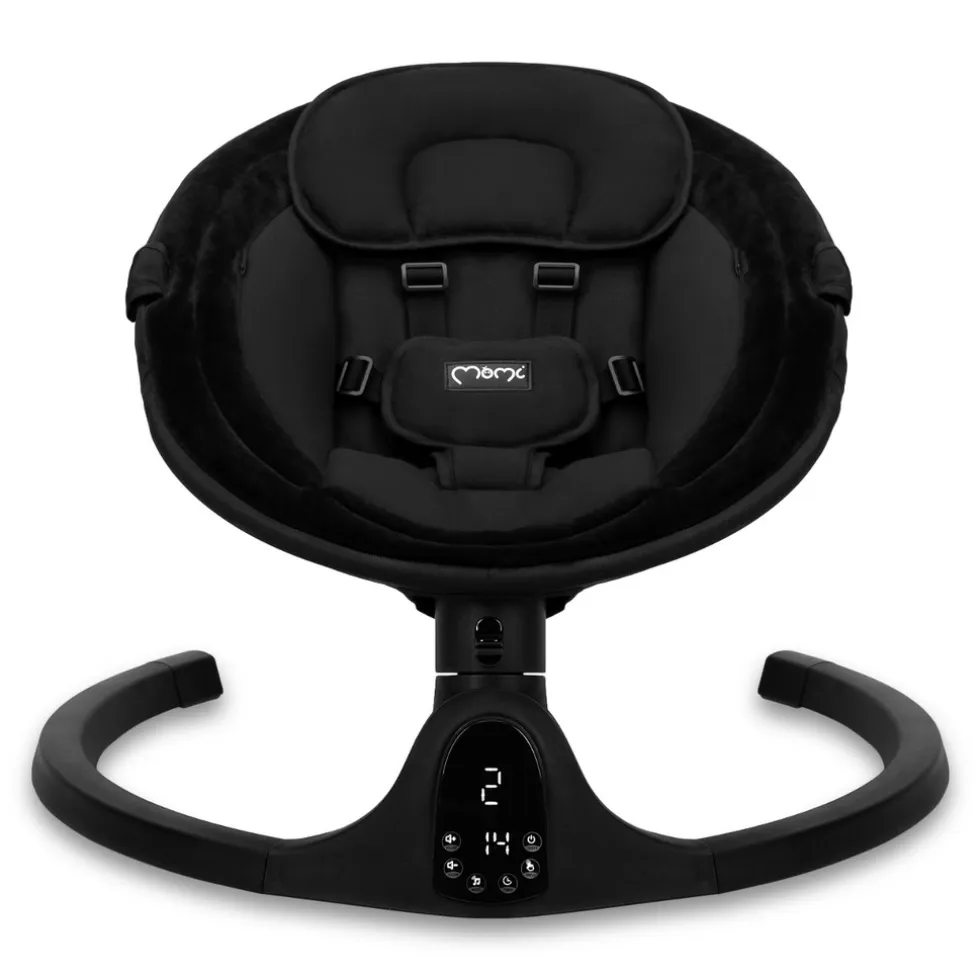 Momi Kenani Onyx Black Elektrische Babyschommel