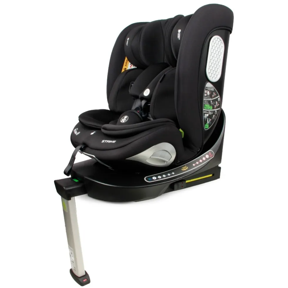 Moni Strike Deep Black 40-150 cm 360° i-Size Autostoel