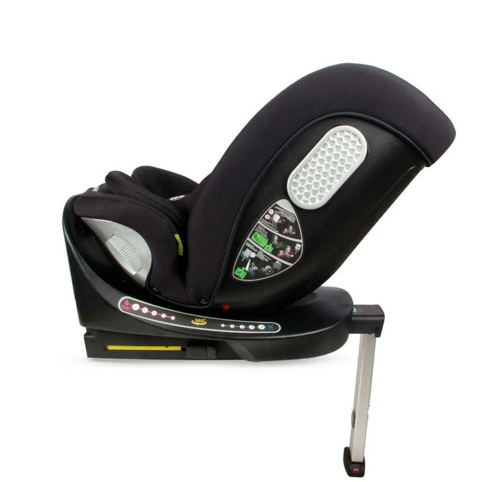 Moni Strike Deep Black 40-150 cm 360° i-Size Autostoel
