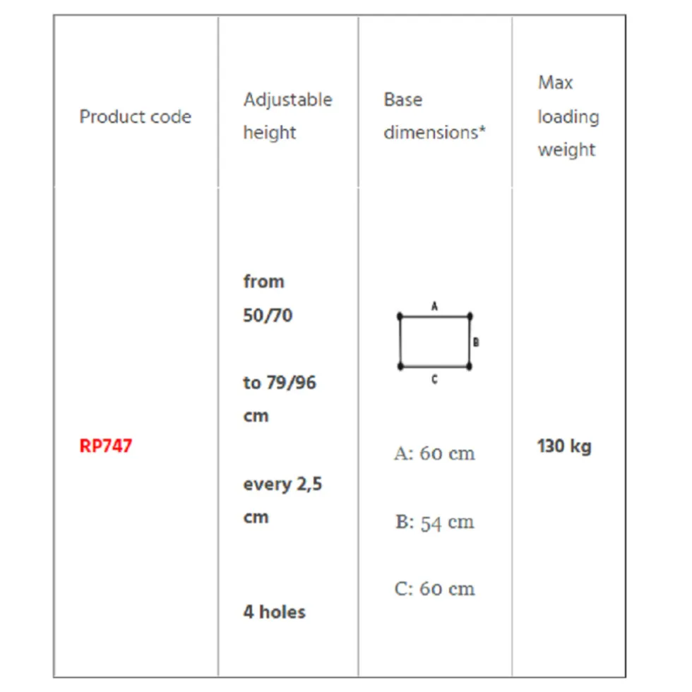 Moretti RP747 looprek met sta op functie