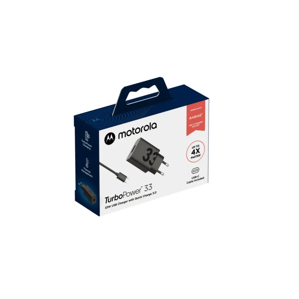 Motorola TurboPower USBA Snellader Compatibel Met QC Overbelastingsbeveiliging