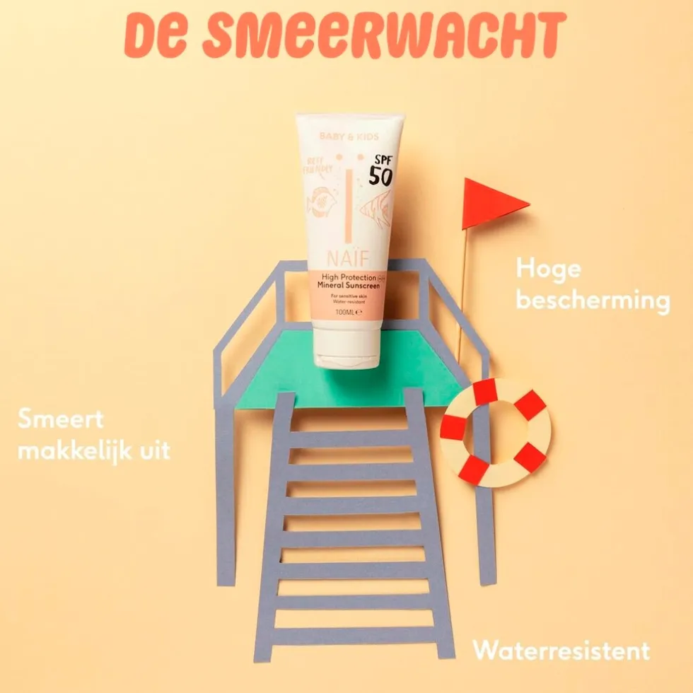 Naïf Baby & Kids SPF50 Mineral Sunscreen Zonnebrandcrème