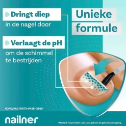 Nailner 2-in-1 Kalknagelkwastje