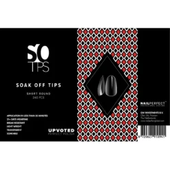 NailPerfect UPVOTED Soak Off Tips Short Round