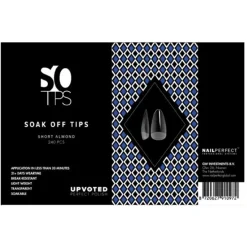 NailPerfect UPVOTED Soak Off Tips Short Almond