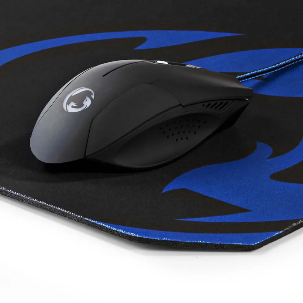 Nedis GMMP100BK gaming muis en muismat set