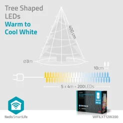 Nedis WIFILXT12W200 Smart Wi-Fi-lichtsnoer