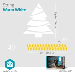 Nedis WIFILX01W50 Smart Wi-Fi-lichtsnoer