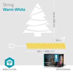 Nedis WIFILX01W400 Smart Wi-Fi-lichtsnoer