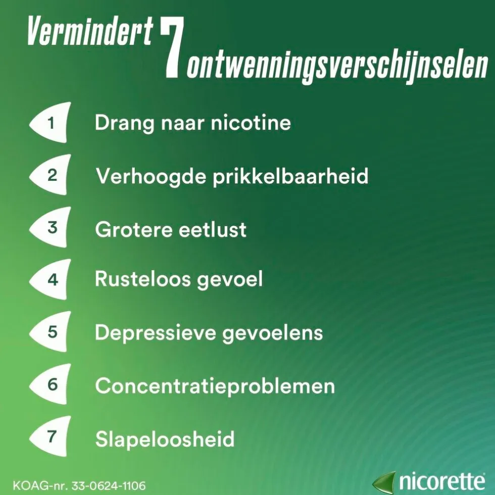 Nicorette Menthol Mint 2mg Suikervrije Kauwgom