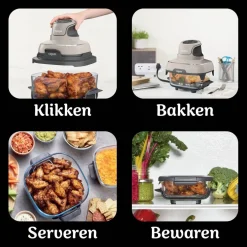 Ninja CRISPi 4-in-1 Glazen Airfryer FN101EUST