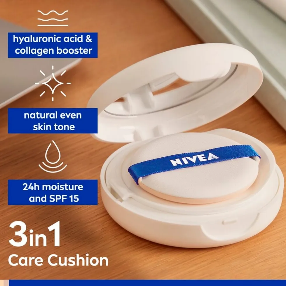 NIVEA Cellular Expert Finish 03 Medium Dark SPF15 3-In-1 Care Cushion Foundation