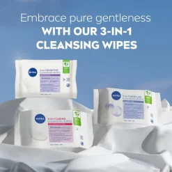 NIVEA 3-In-1 Sensitive Reinigingsdoekjes