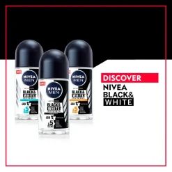 NIVEA Men Black & White Invisible Ultimate Impact Antitranspirant Roller