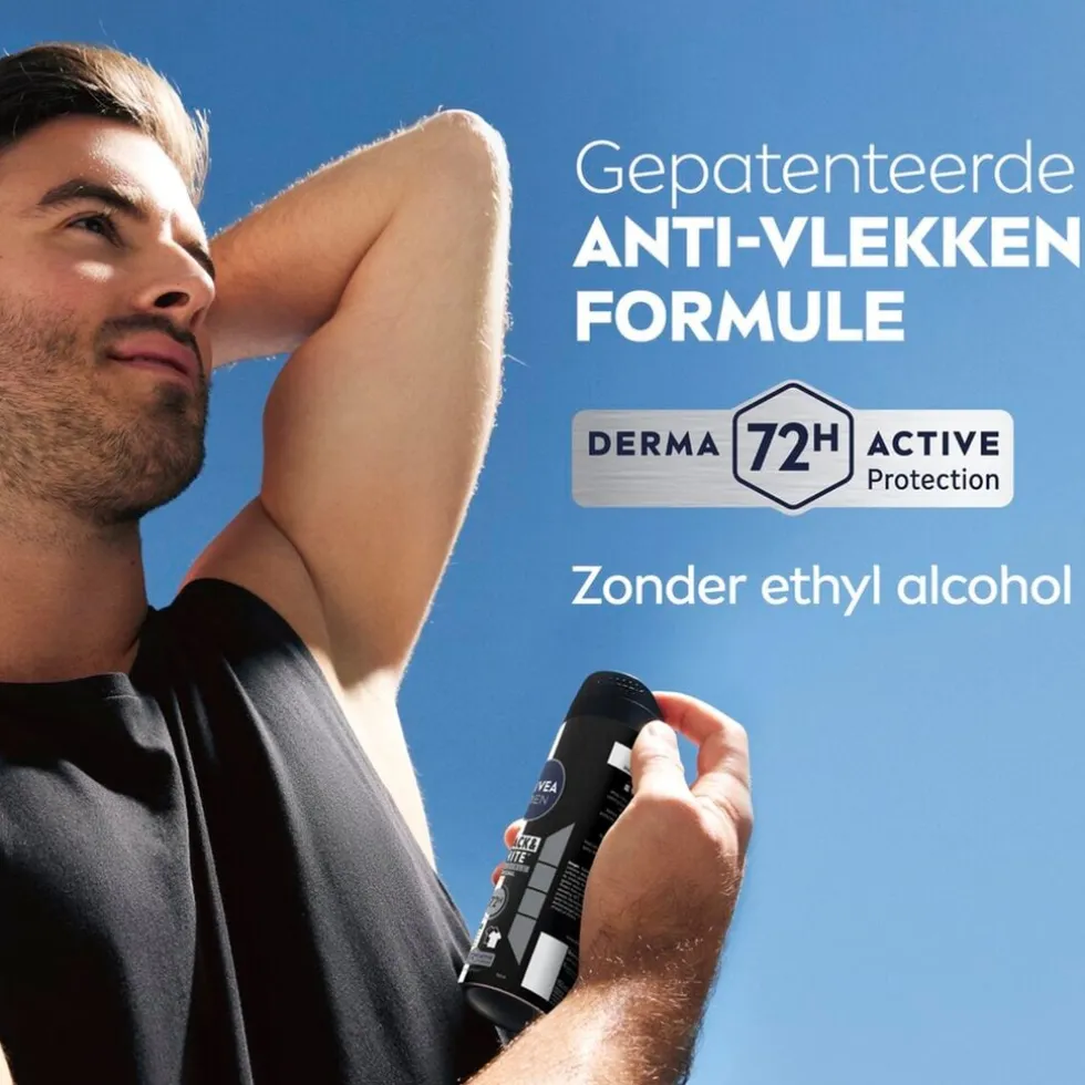 NIVEA Men Black & White Invisible Original Antitranspirant Spray