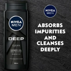 NIVEA Men Deep Clean 3-in-1 Douchegel