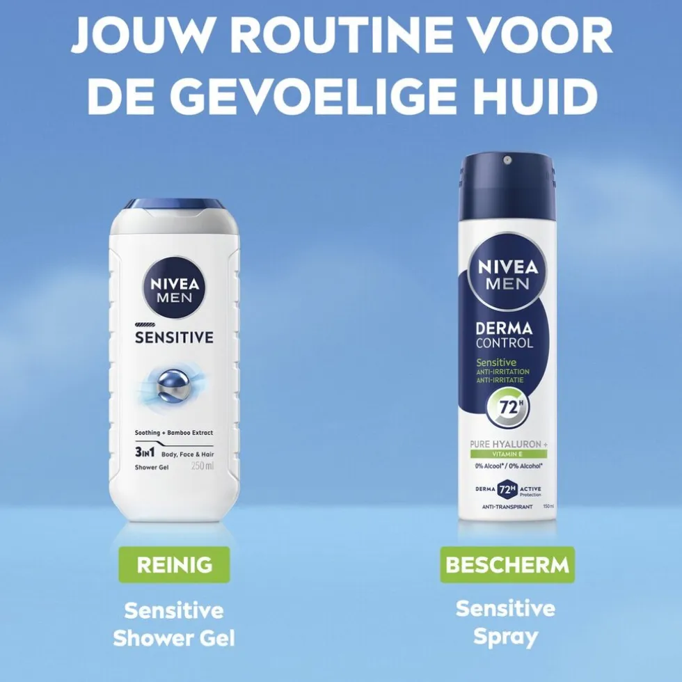 NIVEA Men Derma Control Sensitive Antitranspirant Spray