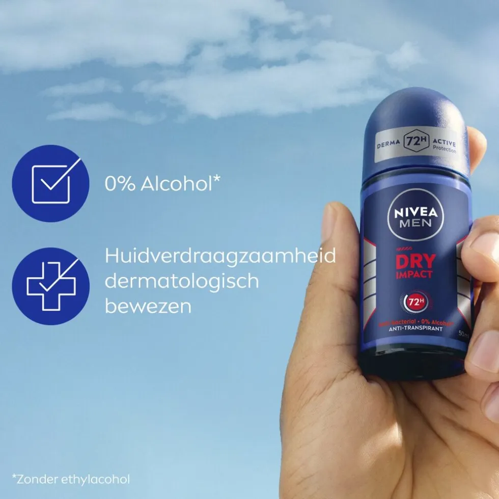NIVEA Men Dry Impact Antitranspirant Roller