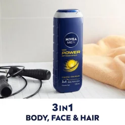 NIVEA Men Power 24H Fresh Effect 3-in-1 Douchegel