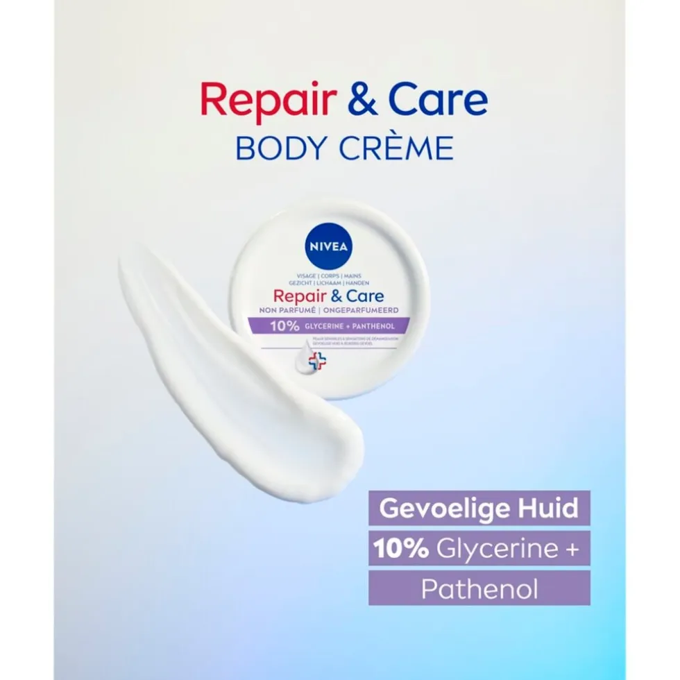 NIVEA Repair & Care Fragrance Free Bodycrème