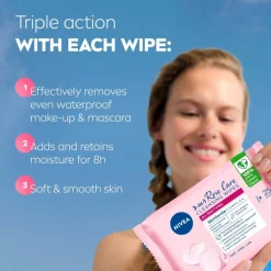 NIVEA Rose Care Micellair Reinigingsdoekjes
