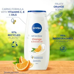 NIVEA Soft Care Shower Orange & Avocado Oil Douchegel