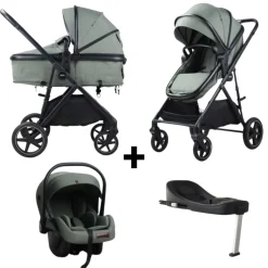 Novi Jaxx V2 4-in-1 Kinderwagen met Autostoel en Isofixbase