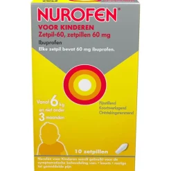 Nurofen voor Kinderen Ibuprofen 60 mg Zetpillen