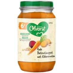 Nutricia Olvarit 6M+ Rode Bietenstamppot met Kikkererwten