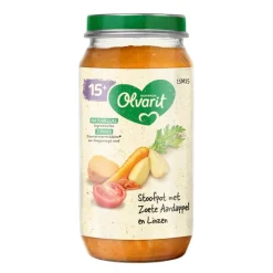 Nutricia Olvarit 15+M Stoofpot met Zoete Aardappel en Linzen