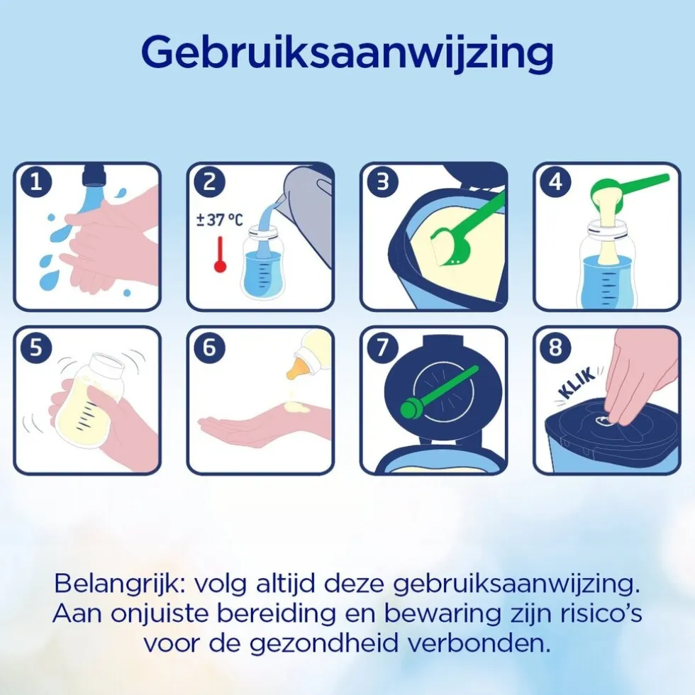 Nutrilon 1 Volledige Zuigelingenvoeding Baby Flesvoeding 0-6 Maanden