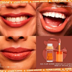 NYX Professional Makeup 05 Brown Of Applause Duck Plump Extreme Sensation Lipgloss
