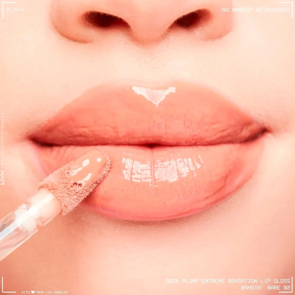 NYX Professional Makeup 03 Nude Swings Duck Plump Extreme Sensation Lipgloss