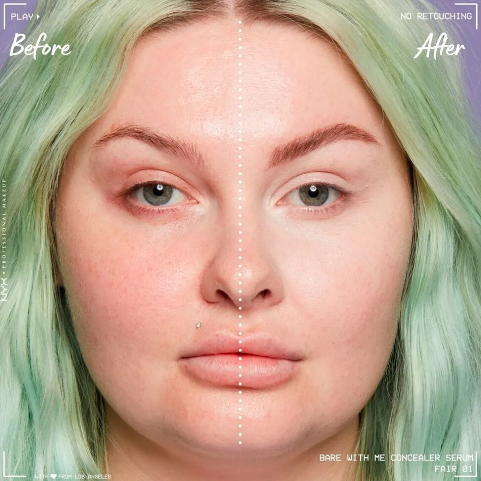 NYX Professional Makeup 01 Bare With Me Fair Concealer Serum