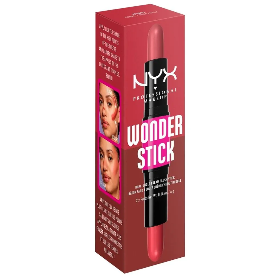 NYX Professional Makeup Dual Ended 03 Coral and Deep Peach Cream Blush Wonderstick