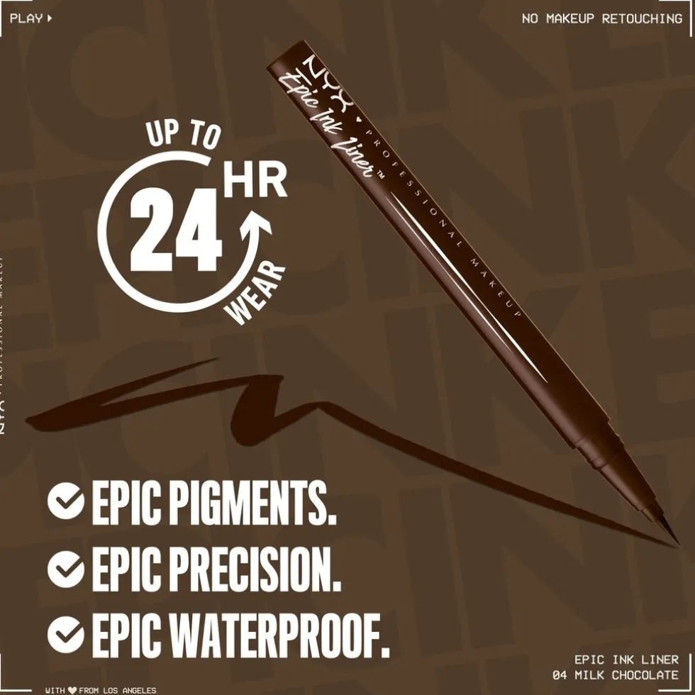 NYX Professional Makeup Epic Ink 04 Milk Chocolate Eyeliner