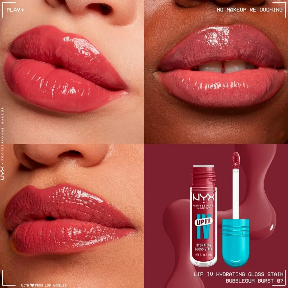 NYX Professional Makeup Lip IV 07 Bubblegum Burst Hydraterende Lipgloss